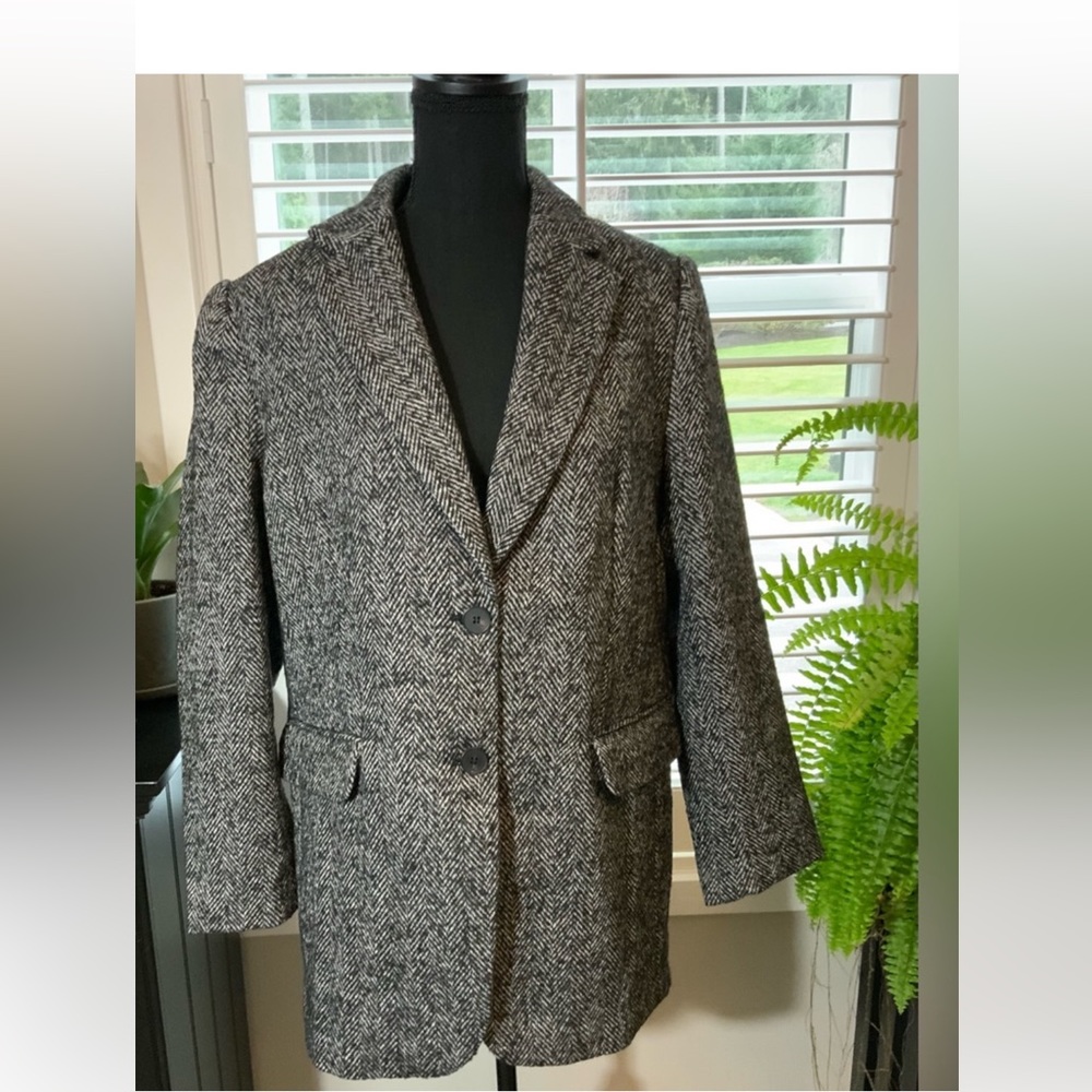 NWT H&M Black Tweed Double Breasted Blazer